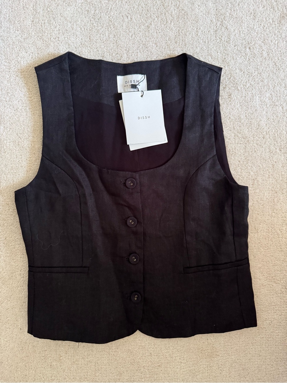 DISSH linen vest